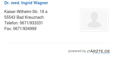 Dr med ingrid wagner