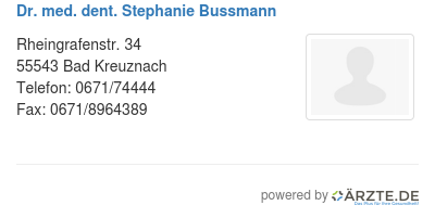 Dr med dent stephanie bussmann