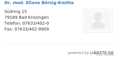 Dr med eliane boersig kmitta