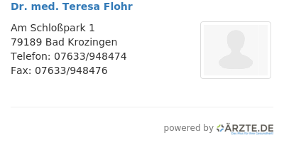 Dr med teresa flohr