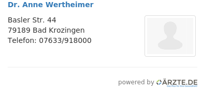 Dr anne wertheimer