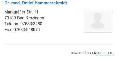Dr med detlef hammerschmidt