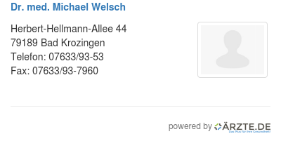 Dr med michael welsch 256773