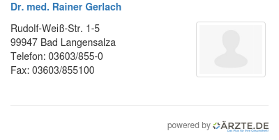 Dr med rainer gerlach