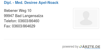 Dipl med desiree apel noack