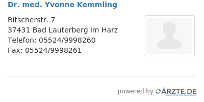 Dr med yvonne kemmling