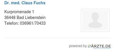 Dr med claus fuchs