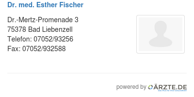 Dr med esther fischer