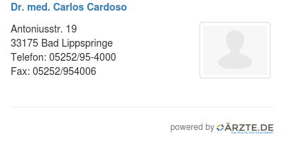 Dr med carlos cardoso