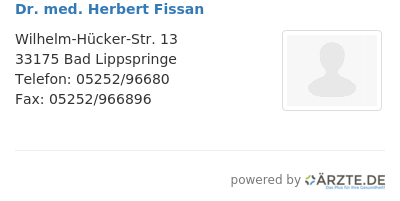 Dr med herbert fissan