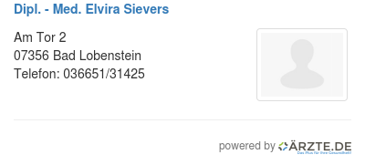 Dipl med elvira sievers