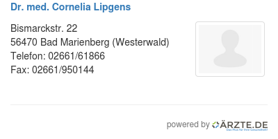 Dr med cornelia lipgens