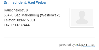 Dr med dent axel weber 253241