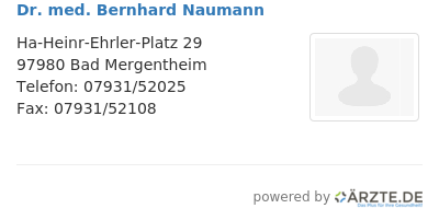 Dr med bernhard naumann