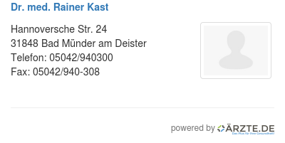 Dr med rainer kast