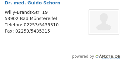 Dr med guido schorn