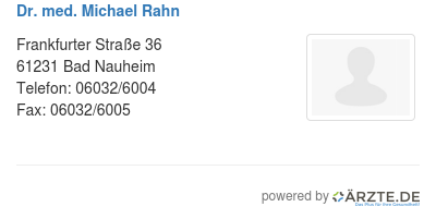 Dr med michael rahn