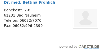 Dr med bettina froehlich 515420