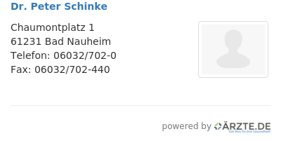 Dr peter schinke
