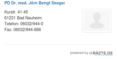 Pd dr med joern bengt seeger