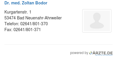 Dr med zoltan bodor