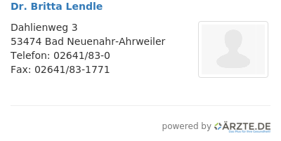Dr britta lendle