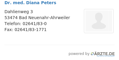 Dr med diana peters