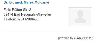 Dr dr med marek molcanyi 571709