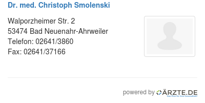 Dr med christoph smolenski
