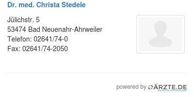 Dr med christa stedele