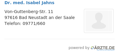 Dr med isabel jahns