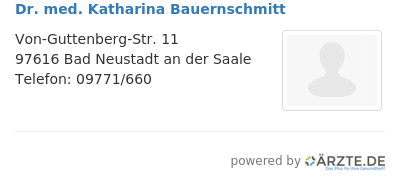 Dr med katharina bauernschmitt
