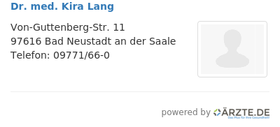 Dr med kira lang