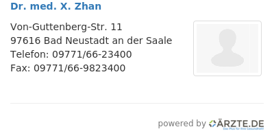 Dr med x zhan