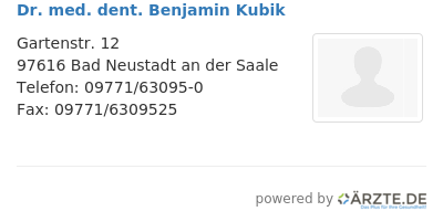 Dr med dent benjamin kubik