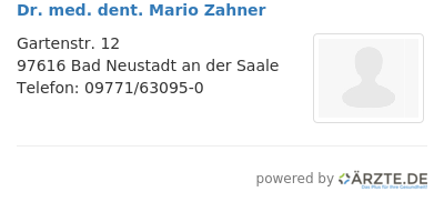 Dr med dent mario zahner