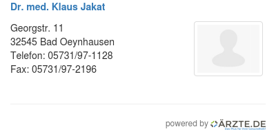 Dr med klaus jakat