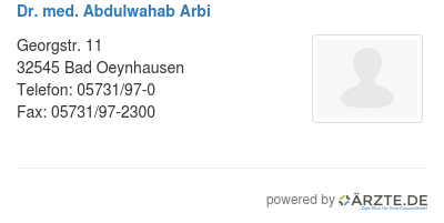 Dr med abdulwahab arbi