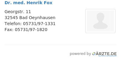 Dr med henrik fox 564179