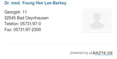 Dr med young hee lee barkey
