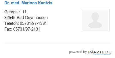 Dr med marinos kantzis