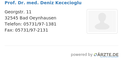 Prof dr med deniz kececioglu