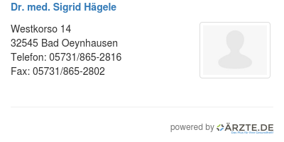 Dr med sigrid haegele 477961