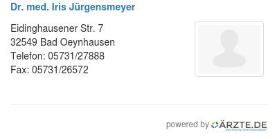 Dr med iris juergensmeyer