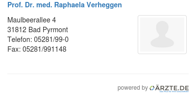 Prof dr med raphaela verheggen