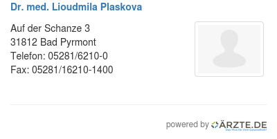 Dr med lioudmila plaskova