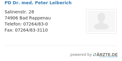 Pd dr med peter leiberich