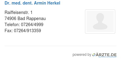 Dr med dent armin herkel