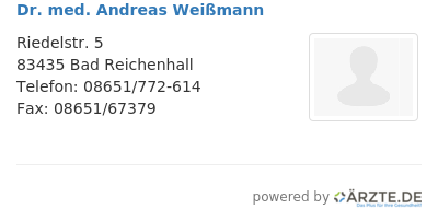 Dr med andreas weissmann