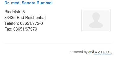 Dr med sandra rummel